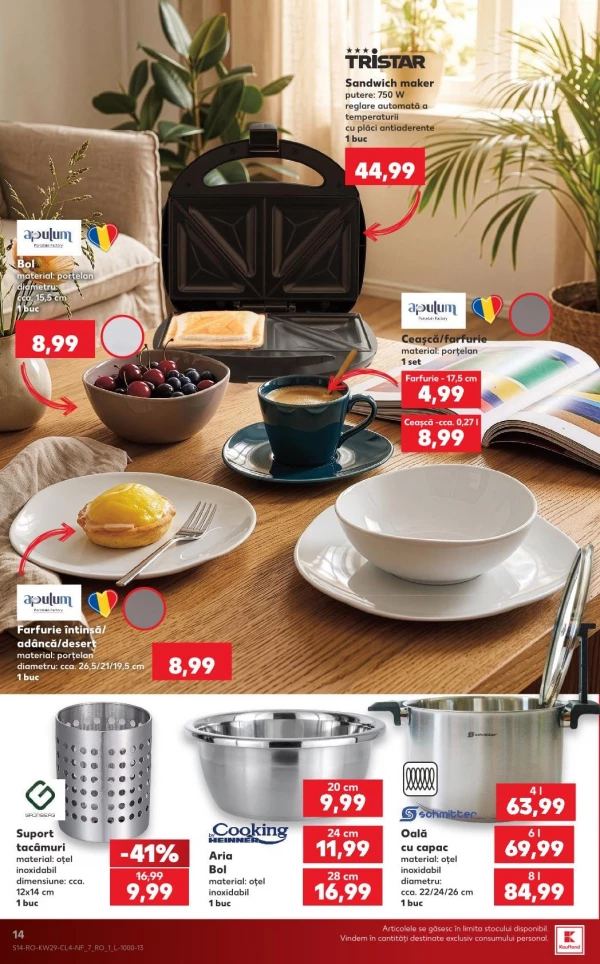 Catalog Kaufland - Catalogul cu reduceri NonFood, pagina 14: reduceri și oferte 15 - 21 iulie 2026