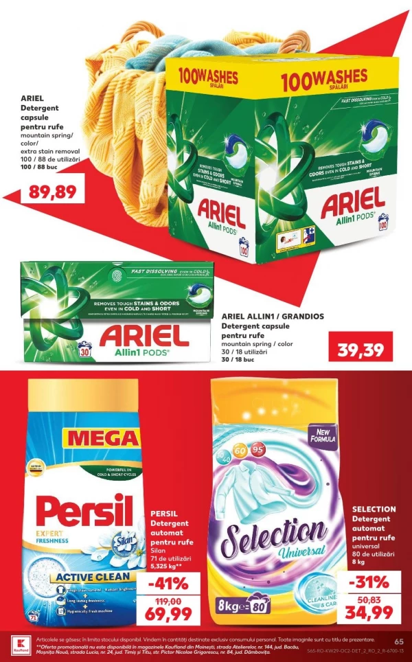 Catalog Kaufland - Catalogul cu reduceri, pagina 65: reduceri și oferte 15 - 21 iulie 2026