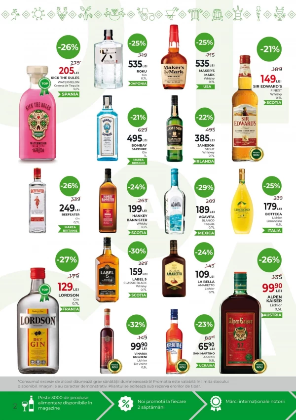 Catalog AlcoMarket - Catalogul cu reduceri, pagina 2: reduceri și oferte 16 - 29 iulie 2026