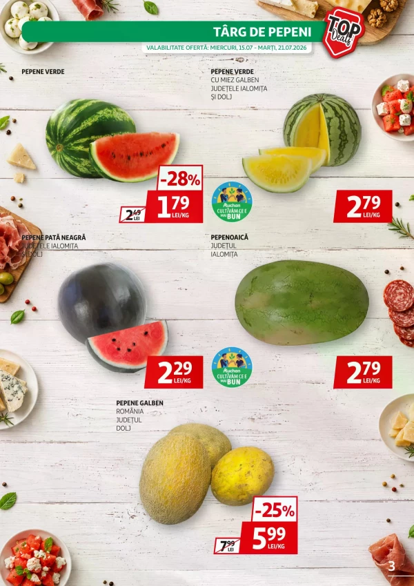 Catalog Auchan - Catalogul cu reduceri, pagina 3: reduceri și oferte 15 - 28 iulie 2026