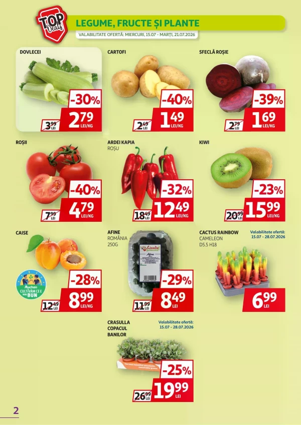 Catalog Auchan - Catalogul cu reduceri, pagina 2: reduceri și oferte 15 - 28 iulie 2026