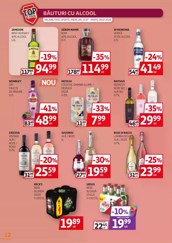 Catalog Auchan - Catalogul cu reduceri, pagina 12: reduceri și oferte 15 - 28 iulie 2026