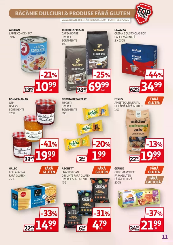 Catalog Auchan - Catalogul cu reduceri, pagina 11: reduceri și oferte 15 - 28 iulie 2026