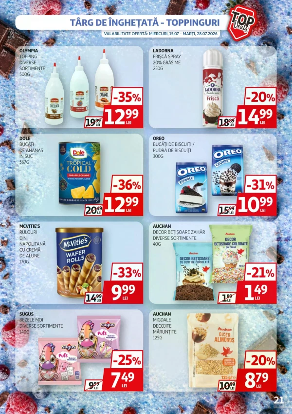 Catalog Auchan - Catalogul cu reduceri, pagina 21: reduceri și oferte 15 - 28 iulie 2026