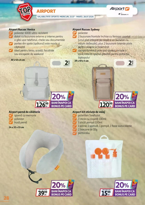 Catalog Auchan - Catalogul cu reduceri, pagina 28: reduceri și oferte 15 - 28 iulie 2026