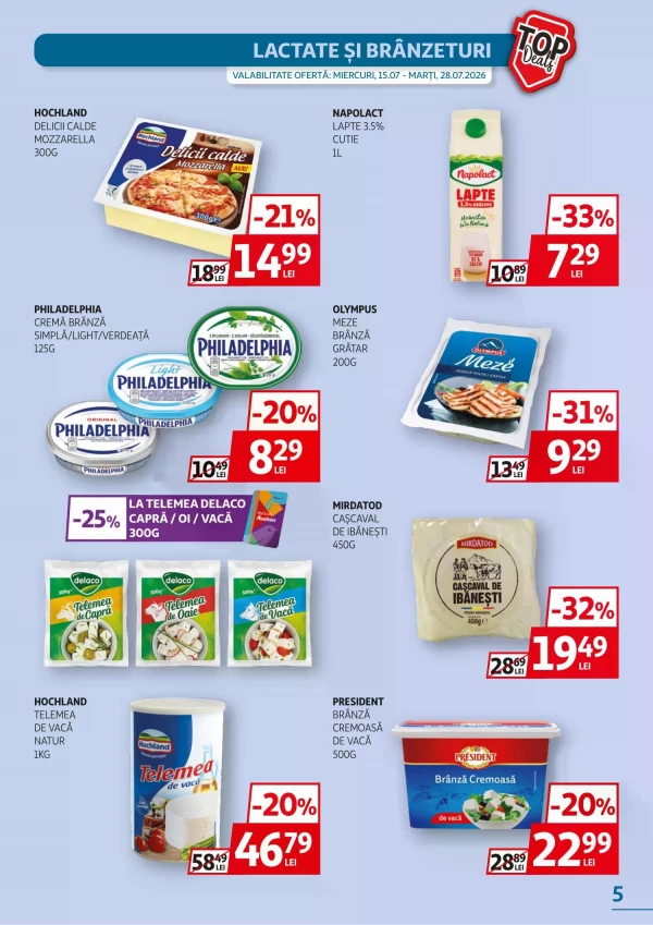 Catalog Auchan - Catalogul cu reduceri, pagina 5: reduceri și oferte 15 - 28 iulie 2026