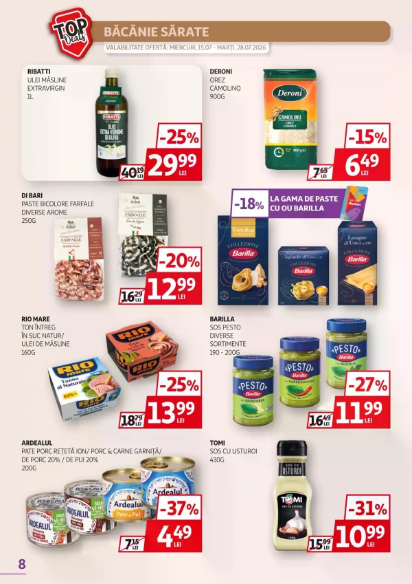 Catalog Auchan - Catalogul cu reduceri, pagina 8: reduceri și oferte 15 - 28 iulie 2026