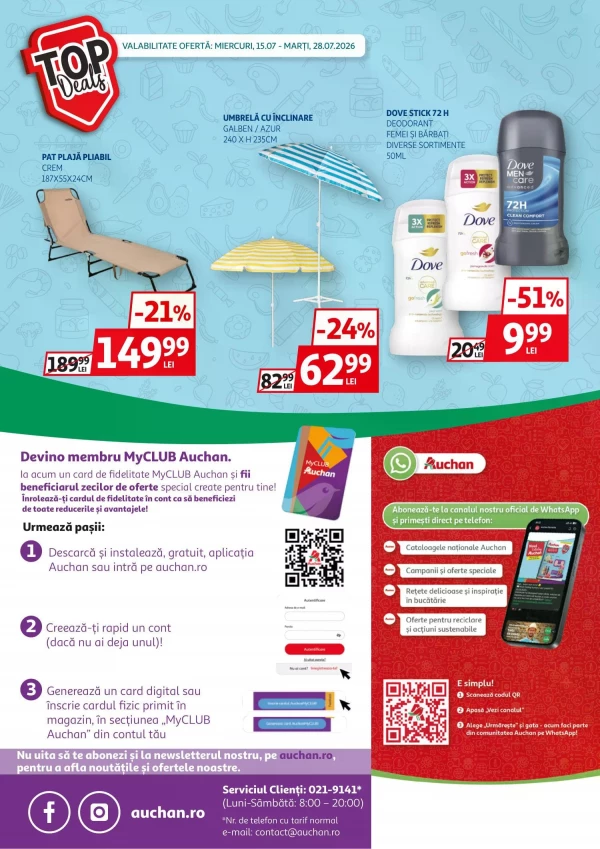 Catalog Auchan - Catalogul cu reduceri, pagina 40: reduceri și oferte 15 - 28 iulie 2026