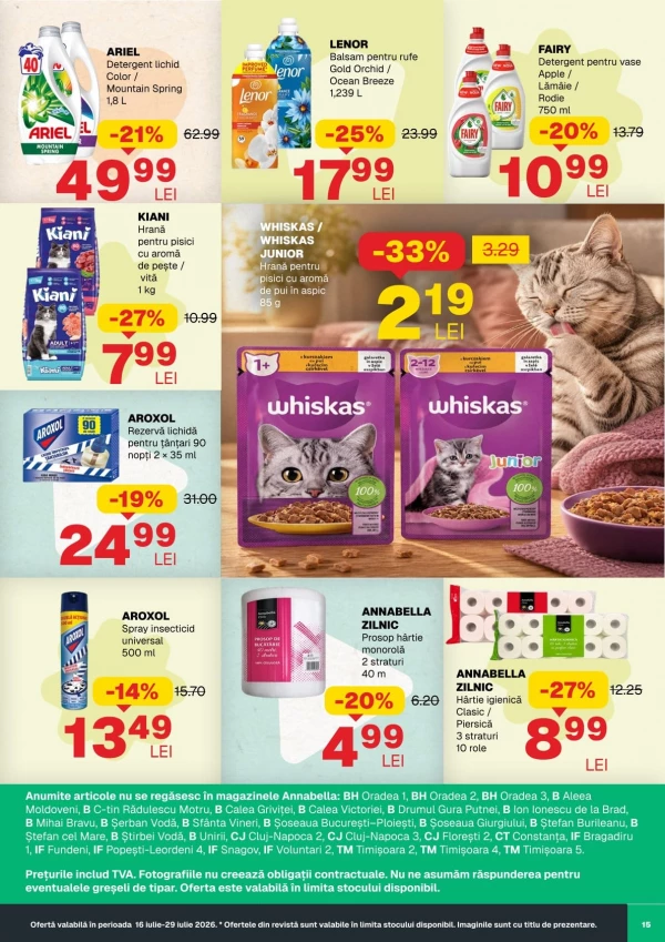 Catalog Annabella - Catalogul cu reduceri, pagina 15: reduceri și oferte 16 - 29 iulie 2026
