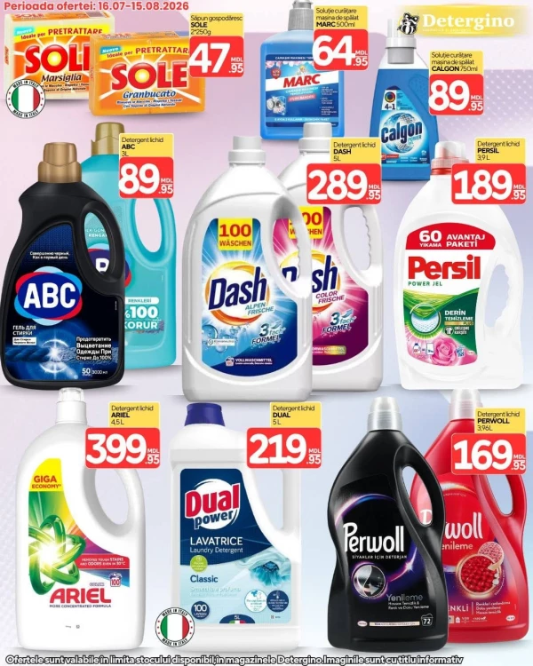 Catalog Detergino - Catalogul cu reduceri, pagina 12: reduceri și oferte 16 iulie - 15 august 2026