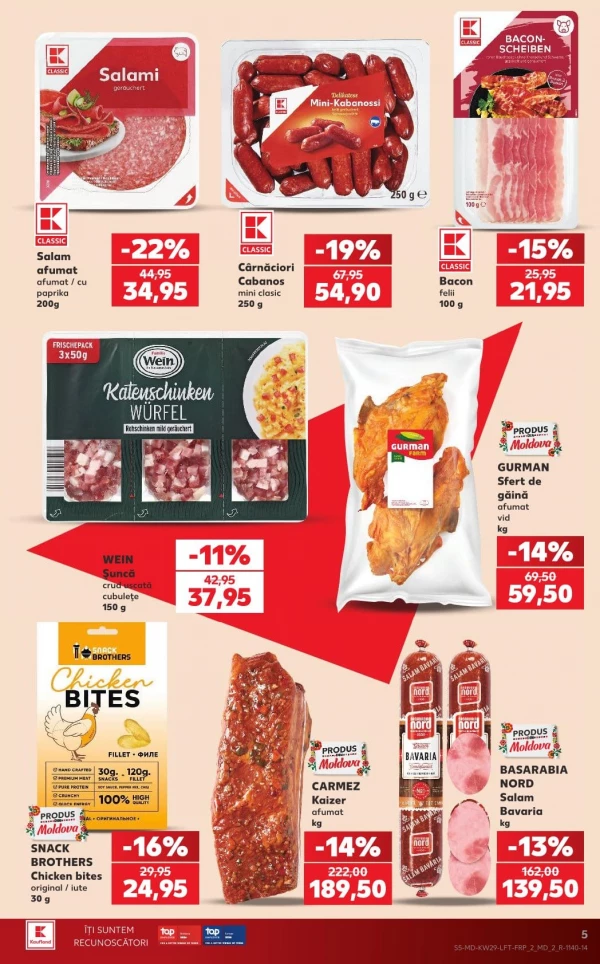 Catalog Kaufland - Catalogul cu reduceri, pagina 5: reduceri și oferte 16 - 22 iulie 2026