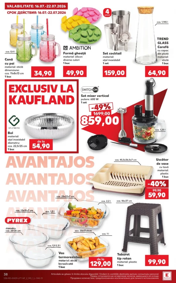 Catalog Kaufland - Catalogul cu reduceri, pagina 38: reduceri și oferte 16 - 22 iulie 2026