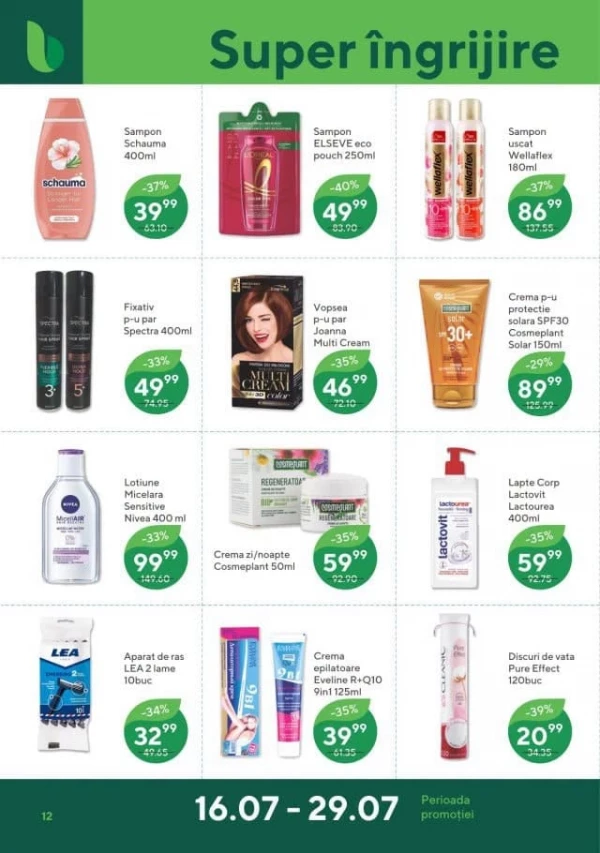 Catalog Bonus - Catalogul cu reduceri, pagina 12: reduceri și oferte 16 - 29 iulie 2026