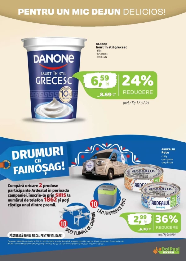 Catalog La Doi Pași - Catalogul cu reduceri Extra, pagina 2: reduceri și oferte 16 - 31 iulie 2026