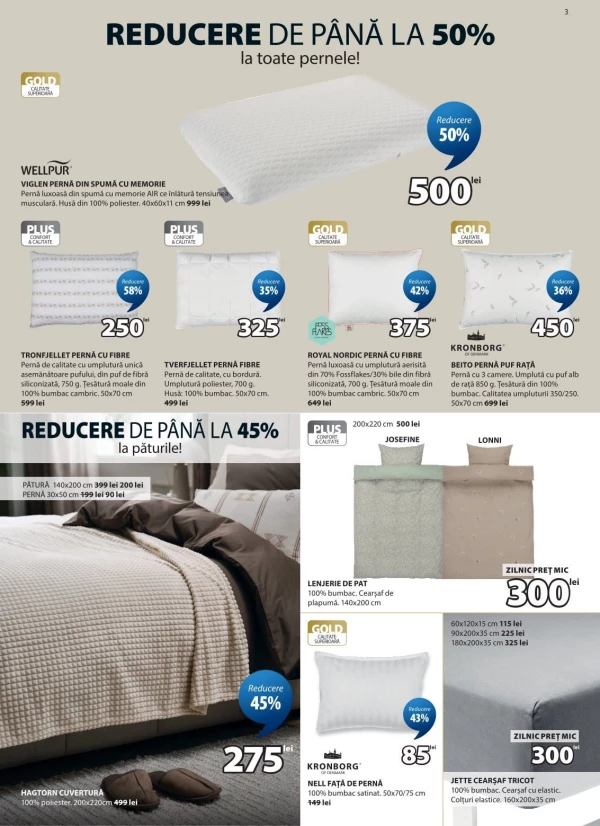 Catalog Jysk - Catalogul cu reduceri, pagina 3: reduceri și oferte 16 - 24 iulie 2026