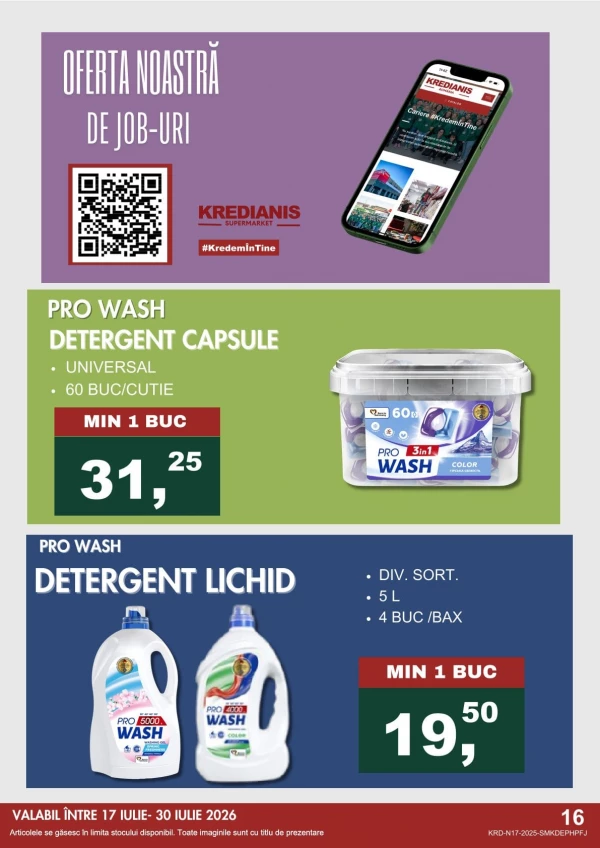 Catalog Kredianis - Catalogul cu reduceri, pagina 16: reduceri și oferte 17 - 30 iulie 2026