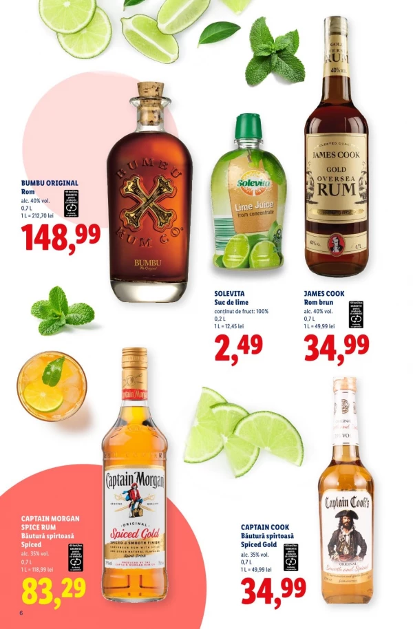 Catalog Lidl - Catalog de cocktailuri, pagina 6: reduceri și oferte 13 iulie - 13 septembrie 2026
