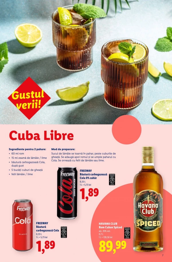 Catalog Lidl - Catalog de cocktailuri, pagina 7: reduceri și oferte 13 iulie - 13 septembrie 2026