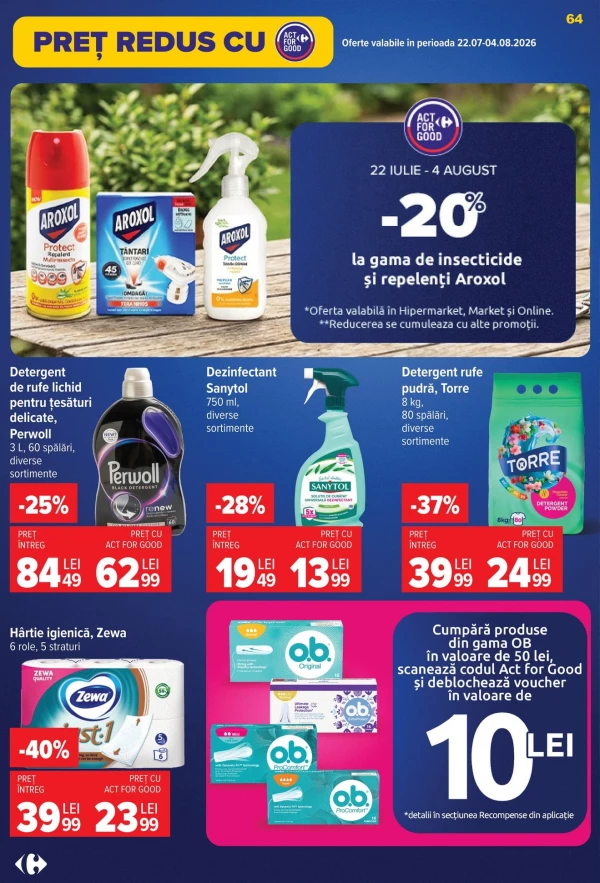 Catalog Carrefour - Carrefour Market, pagina 64: reduceri și oferte 22 - 28 iulie 2026