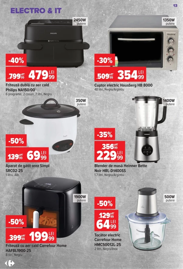 Catalog Carrefour - Catalogul cu reduceri NonFood, pagina 13: reduceri și oferte 22 iulie - 04 august 2026