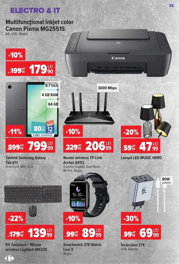 Catalog Carrefour - Catalogul cu reduceri NonFood, pagina 22: reduceri și oferte 22 iulie - 04 august 2026