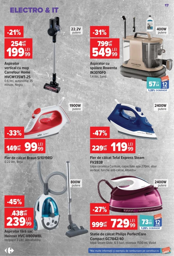 Catalog Carrefour - Catalogul cu reduceri NonFood, pagina 17: reduceri și oferte 22 iulie - 04 august 2026
