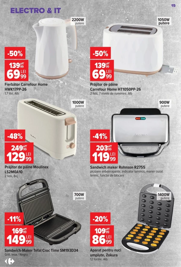 Catalog Carrefour - Catalogul cu reduceri NonFood, pagina 15: reduceri și oferte 22 iulie - 04 august 2026