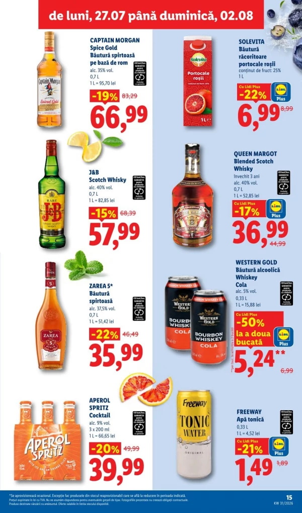 Каталог Lidl - Каталог скидок, страница 15: скидки и акции 27 июля - 02 августа 2026