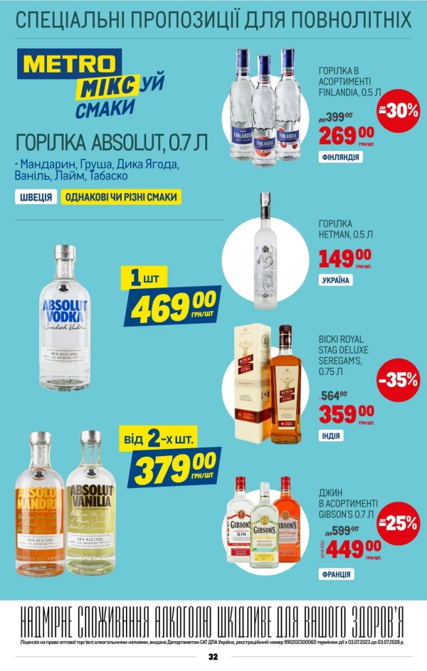 Каталог Metro - Каталог знижок, сторінка 34: знижки та акції 22 липня - 11 серпня 2026
