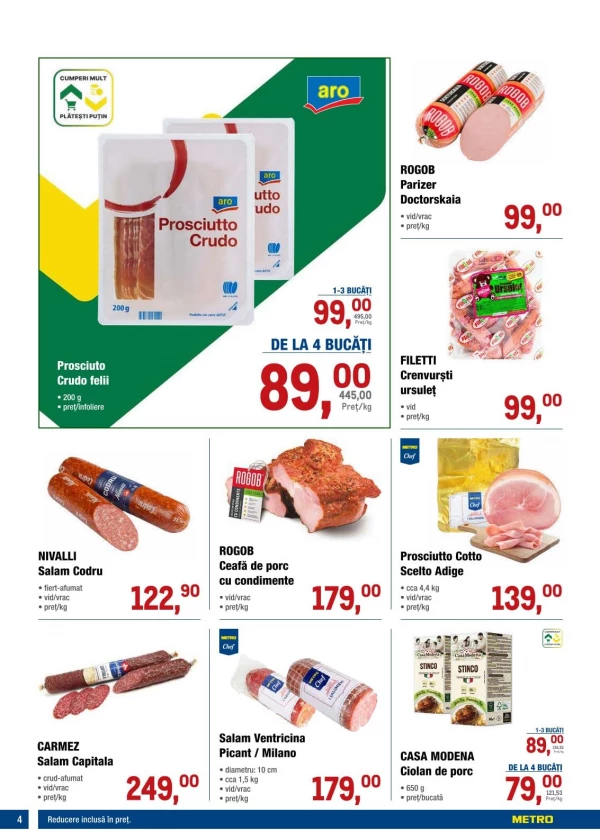 Catalog Metro - Catalogul cu reduceri, pagina 4: reduceri și oferte 23 iulie - 05 august 2026