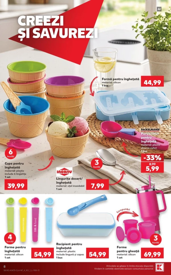 Catalog Kaufland - Catalogul cu reduceri NonFood, pagina 8: reduceri și oferte 29 iulie - 04 august 2026