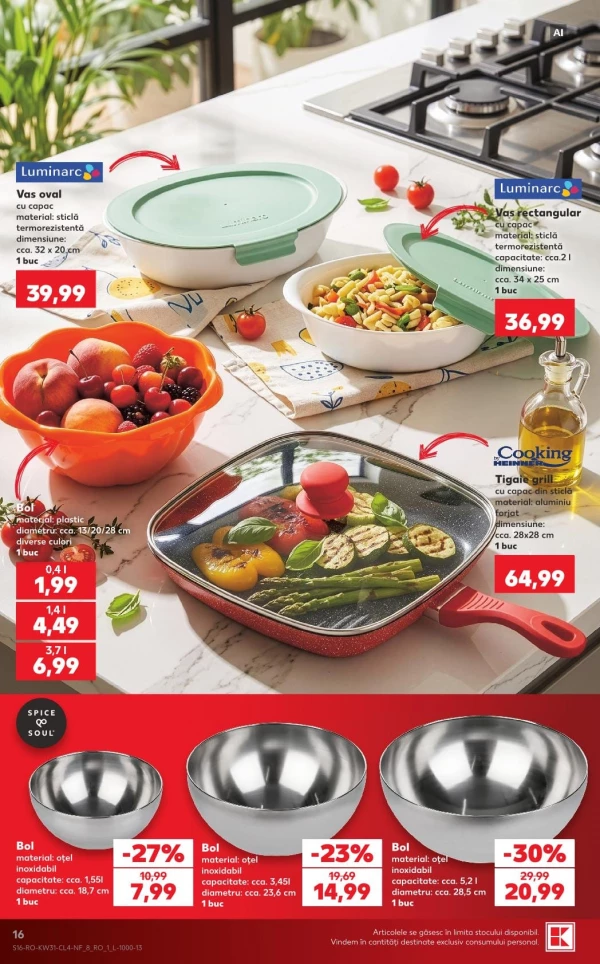 Catalog Kaufland - Catalogul cu reduceri NonFood, pagina 16: reduceri și oferte 29 iulie - 04 august 2026