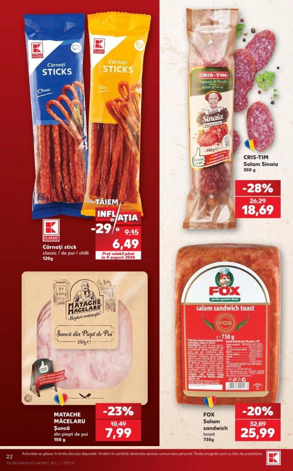 Catalog Kaufland - Catalogul cu reduceri, pagina 22: reduceri și oferte 29 iulie - 04 august 2026