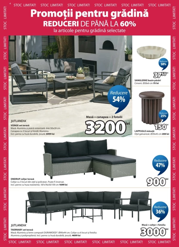 Catalog JYSK - Catalogul cu reduceri, pagina 4: reduceri și oferte 23 iulie - 24 august 2026