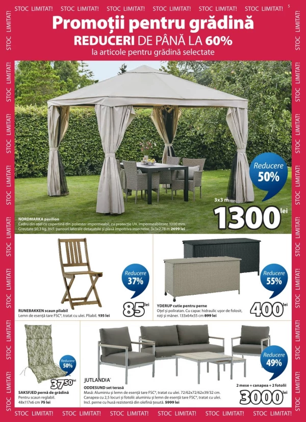 Catalog JYSK - Catalogul cu reduceri, pagina 5: reduceri și oferte 23 iulie - 24 august 2026