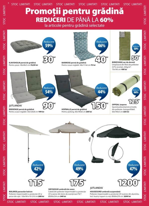 Catalog JYSK - Catalogul cu reduceri, pagina 6: reduceri și oferte 23 iulie - 24 august 2026