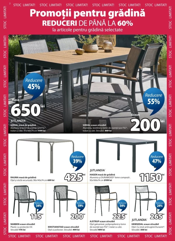 Catalog JYSK - Catalogul cu reduceri, pagina 2: reduceri și oferte 23 iulie - 24 august 2026