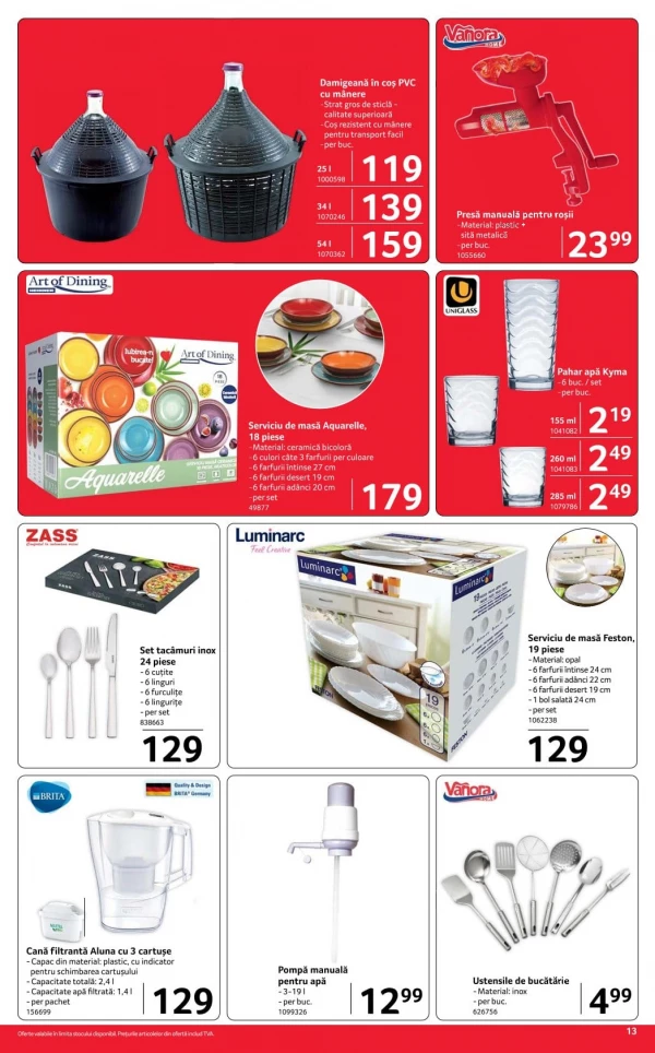 Catalog Selgros - Catalogul cu reduceri NonFood, pagina 13: reduceri și oferte 24 iulie - 06 august 2026