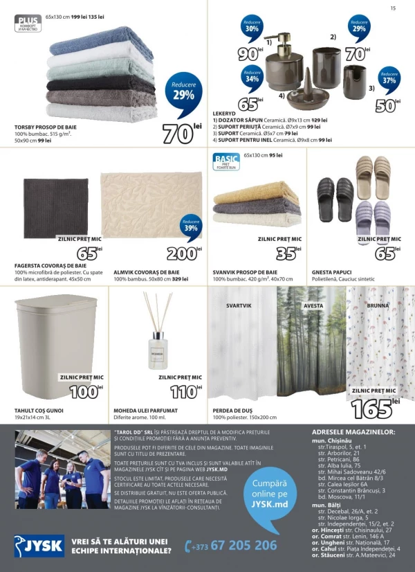 Catalog Jysk - Catalogul cu reduceri, pagina 15: reduceri și oferte 30 iulie - 26 august 2026