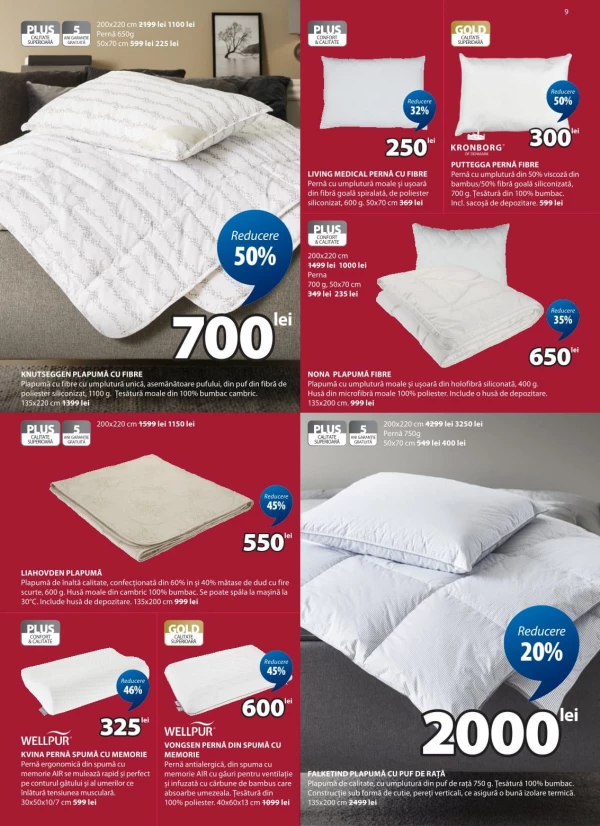 Catalog Jysk - Catalogul cu reduceri, pagina 9: reduceri și oferte 30 iulie - 26 august 2026