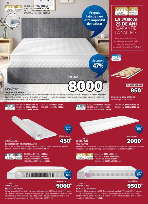 Catalog Jysk - Catalogul cu reduceri, pagina 10: reduceri și oferte 30 iulie - 26 august 2026