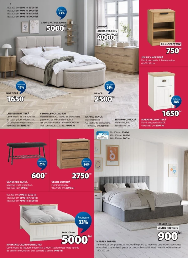 Catalog Jysk - Catalogul cu reduceri, pagina 8: reduceri și oferte 30 iulie - 26 august 2026