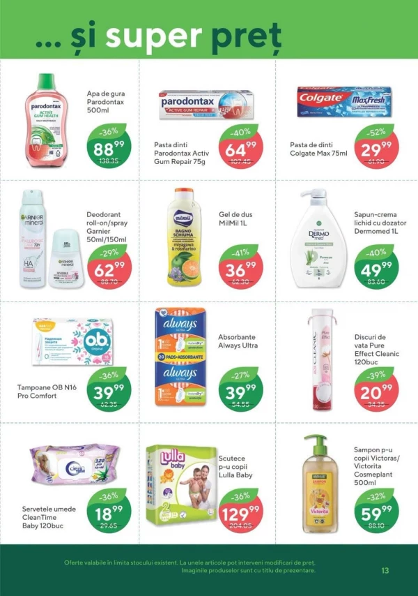 Catalog Bonus - Catalogul cu reduceri, pagina 13: reduceri și oferte 30 iulie - 12 august 2026