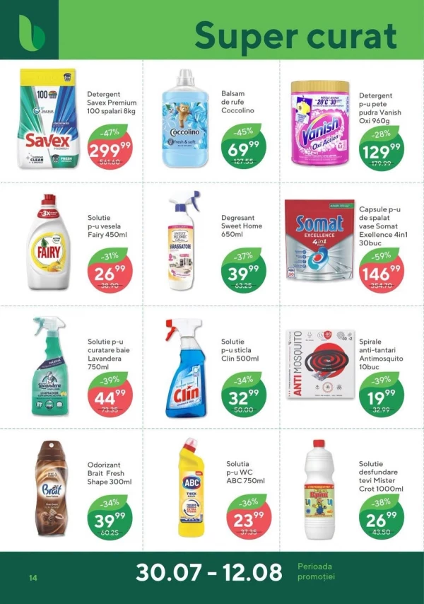 Catalog Bonus - Catalogul cu reduceri, pagina 14: reduceri și oferte 30 iulie - 12 august 2026