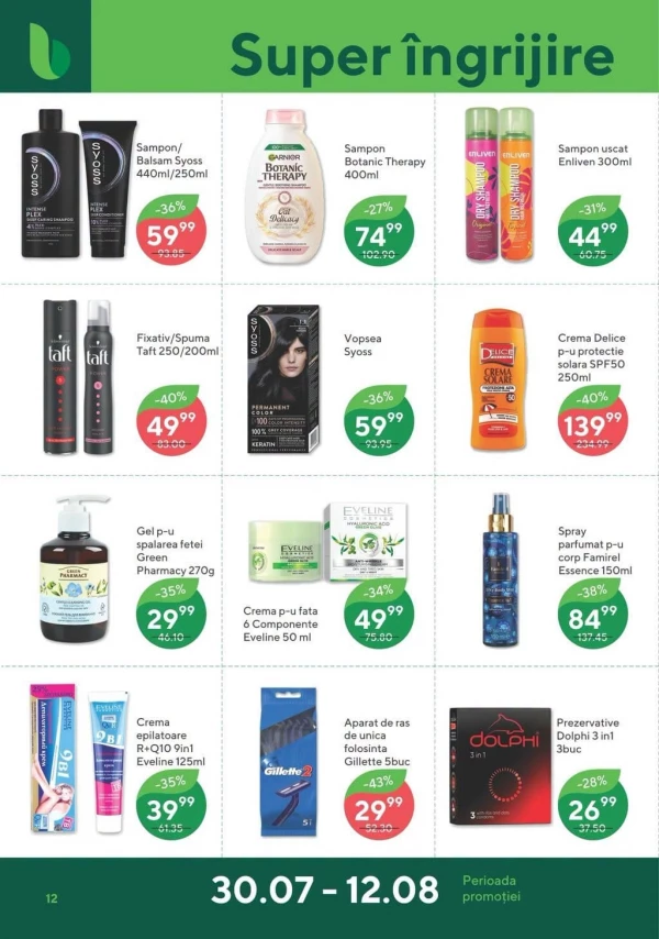 Catalog Bonus - Catalogul cu reduceri, pagina 12: reduceri și oferte 30 iulie - 12 august 2026