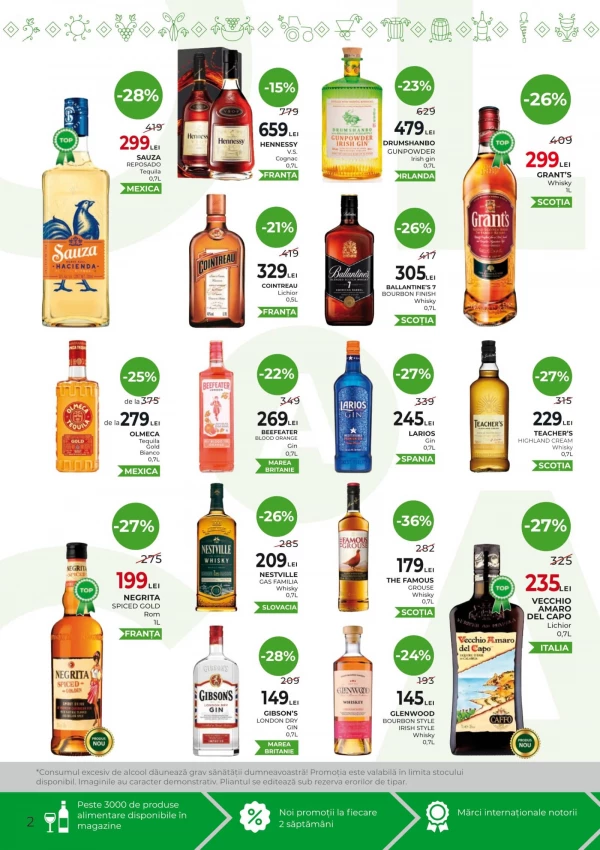 Catalog AlcoMarket - Catalogul cu reduceri, pagina 2: reduceri și oferte 30 iulie - 12 august 2026