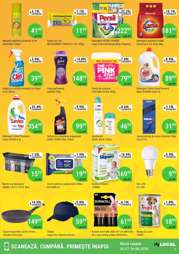 Catalog Local Discounter - Cashback catalog, pagina 4: reduceri și oferte 30 iulie - 26 august 2026