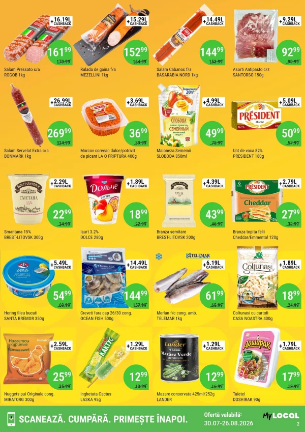Catalog Local Discounter - Cashback catalog, pagina 2: reduceri și oferte 30 iulie - 26 august 2026