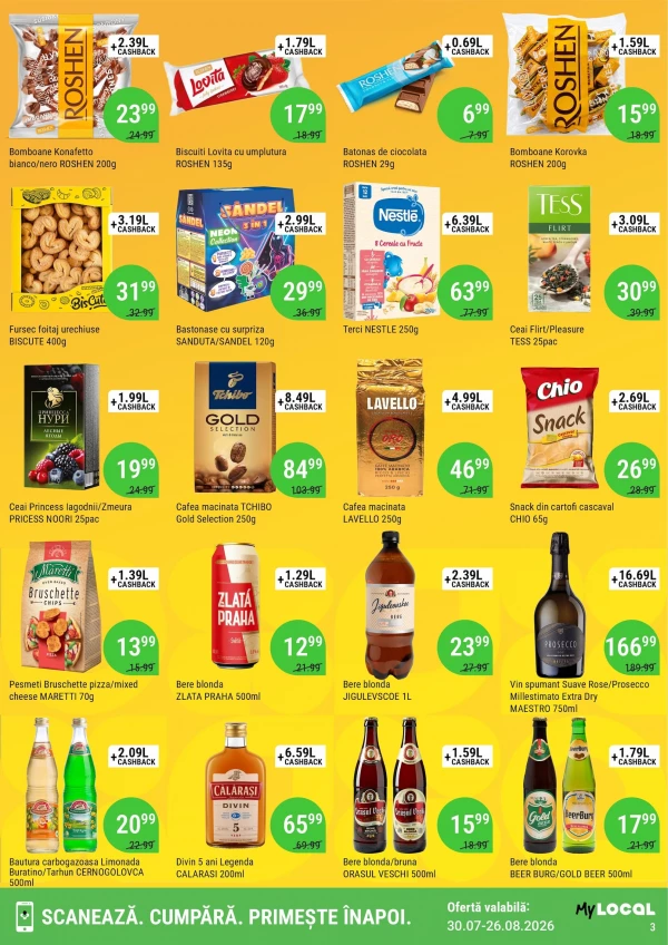 Catalog Local Discounter - Cashback catalog, pagina 3: reduceri și oferte 30 iulie - 26 august 2026
