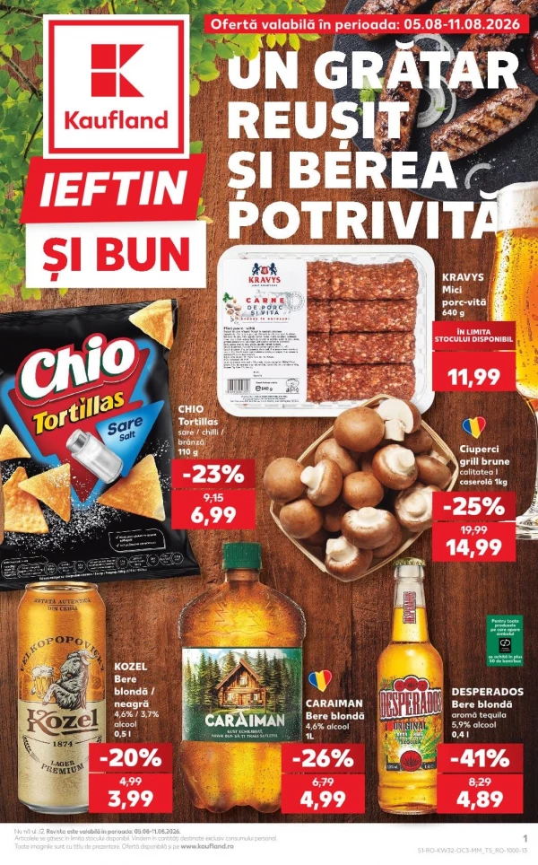 Catalog Kaufland - Catalogul tematic, pagina 1: reduceri și oferte 05 - 11 august 2026